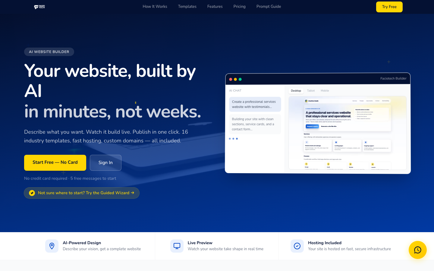 Site Builder hero